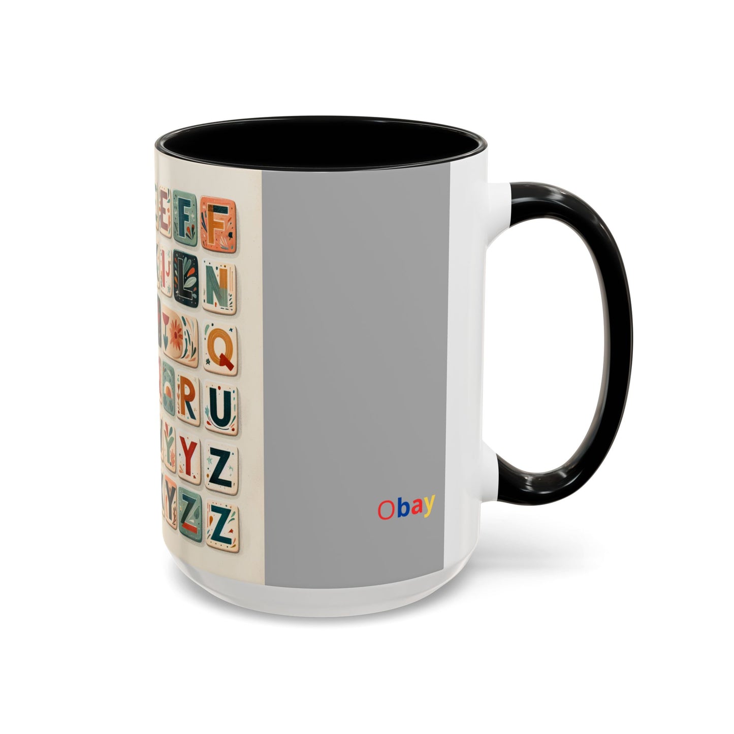 Obay Charming Coffee Mug with Alphabet Design