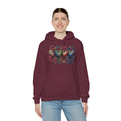 Love-Struck Hearts Hoodie - Ultra-Soft Unisex Comfort That Steals Hearts