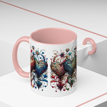 Romantic Heart Coffee Mug - Perfect for Coffee Lovers