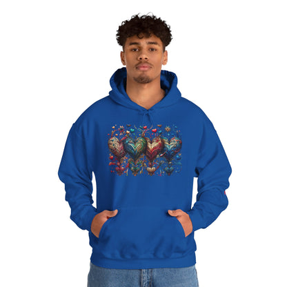 Love-Struck Hearts Hoodie - Ultra-Soft Unisex Comfort That Steals Hearts