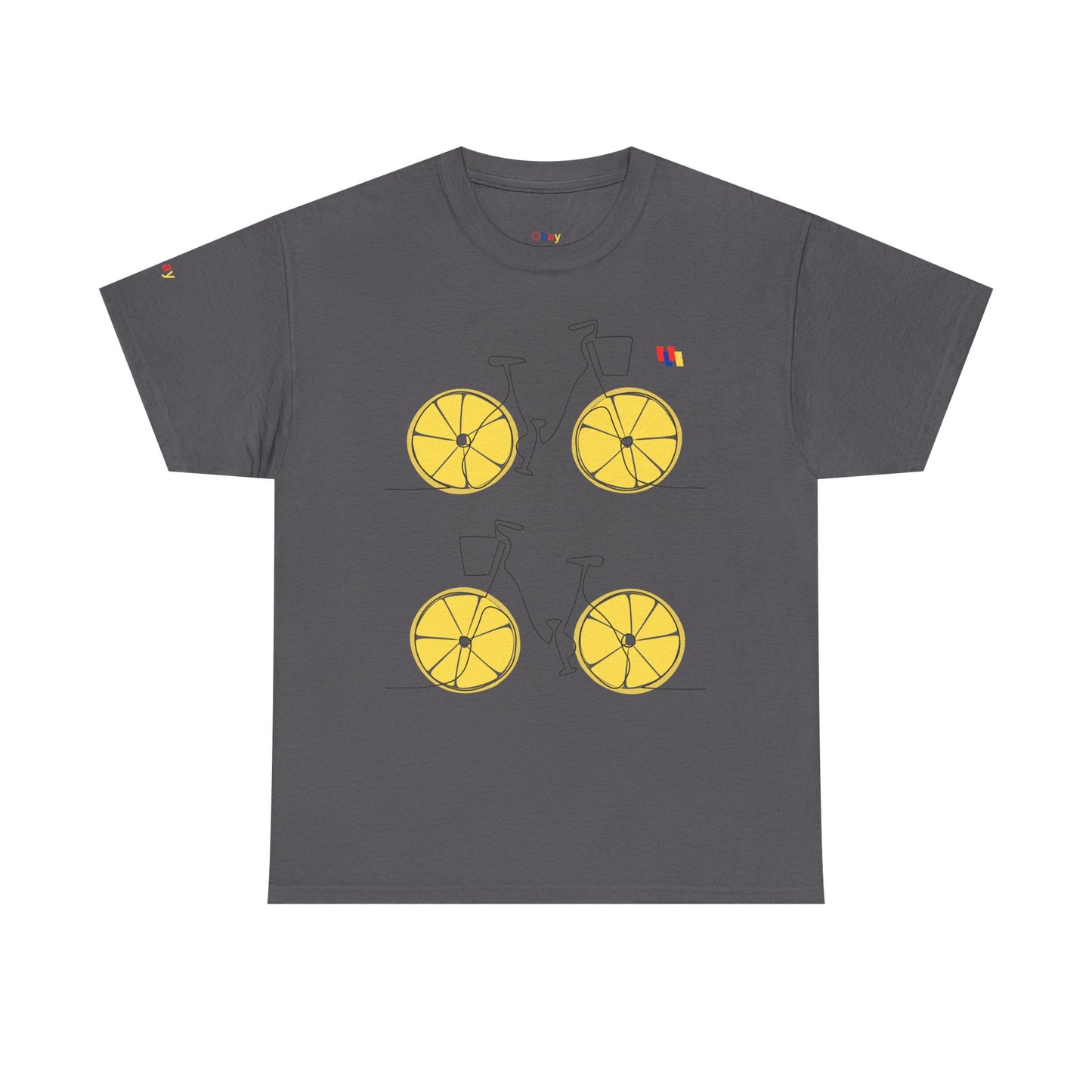 Lemon Bicycle Unisex Heavy Cotton Tee - Fun Graphic Shirt for Cyclists