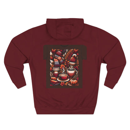 Ultimate Cozy Autumn Hoodie - Three-Panel Fleece Design Perfect for Fall & Thanksgiving