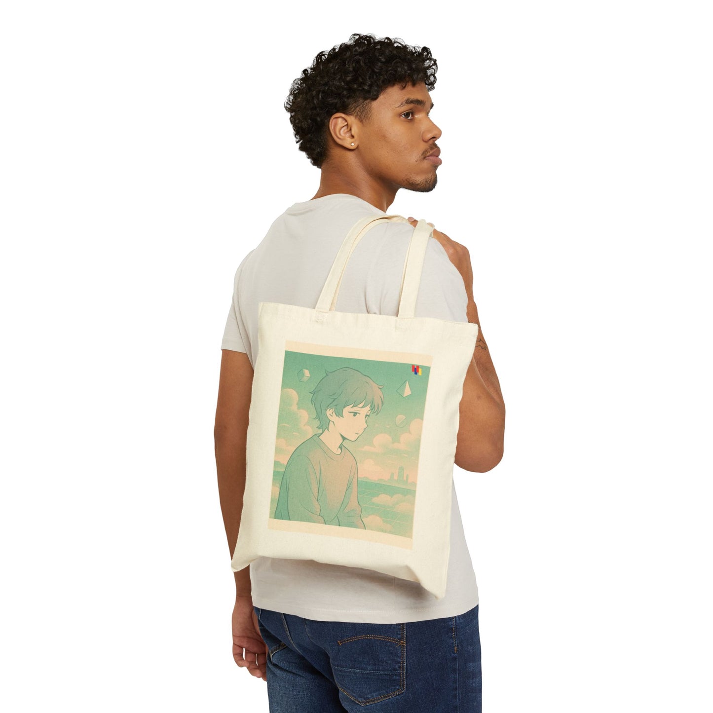 Premium Cotton Canvas Tote Bag - Eco-Friendly Reusable Shopping Bag