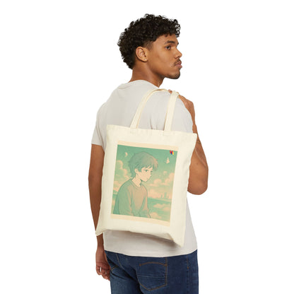 Premium Cotton Canvas Tote Bag - Eco-Friendly Reusable Shopping Bag