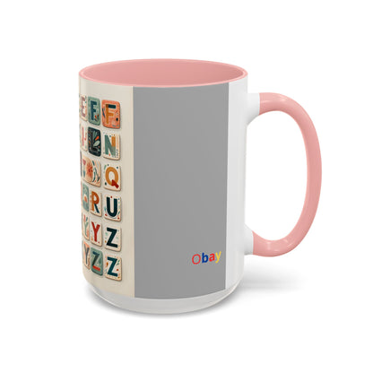 Obay Charming Coffee Mug with Alphabet Design