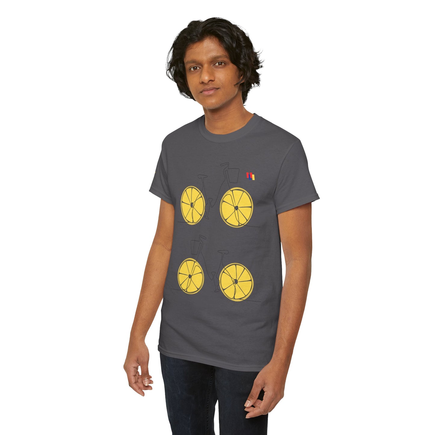 Lemon Bicycle Unisex Heavy Cotton Tee - Fun Graphic Shirt for Cyclists