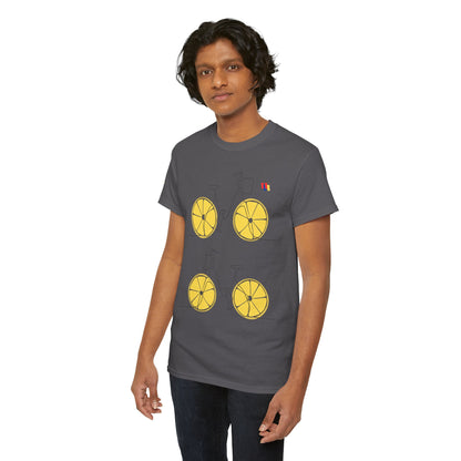Lemon Bicycle Unisex Heavy Cotton Tee - Fun Graphic Shirt for Cyclists