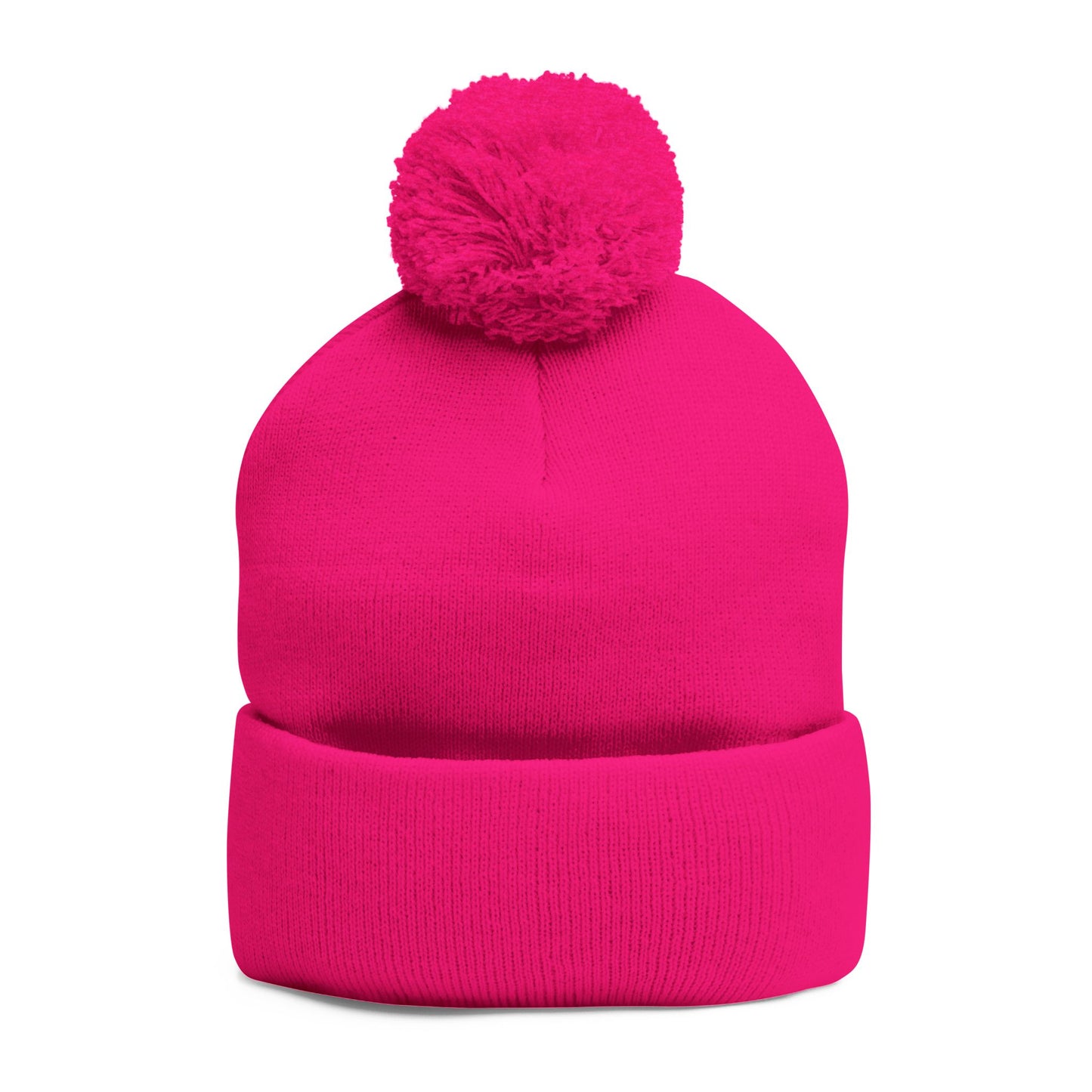 Premium Embroidered Pom-Pom Winter Beanie - Cozy Knit Cap for Ultimate Warmth & Style