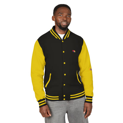 Premium Heavyweight Letterman Jacket - Vintage Athletic Style