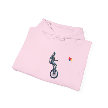Unicyclist Art Hoodie - Cozy Unisex Sweatshirt, Perfect Everyday Casual Wear