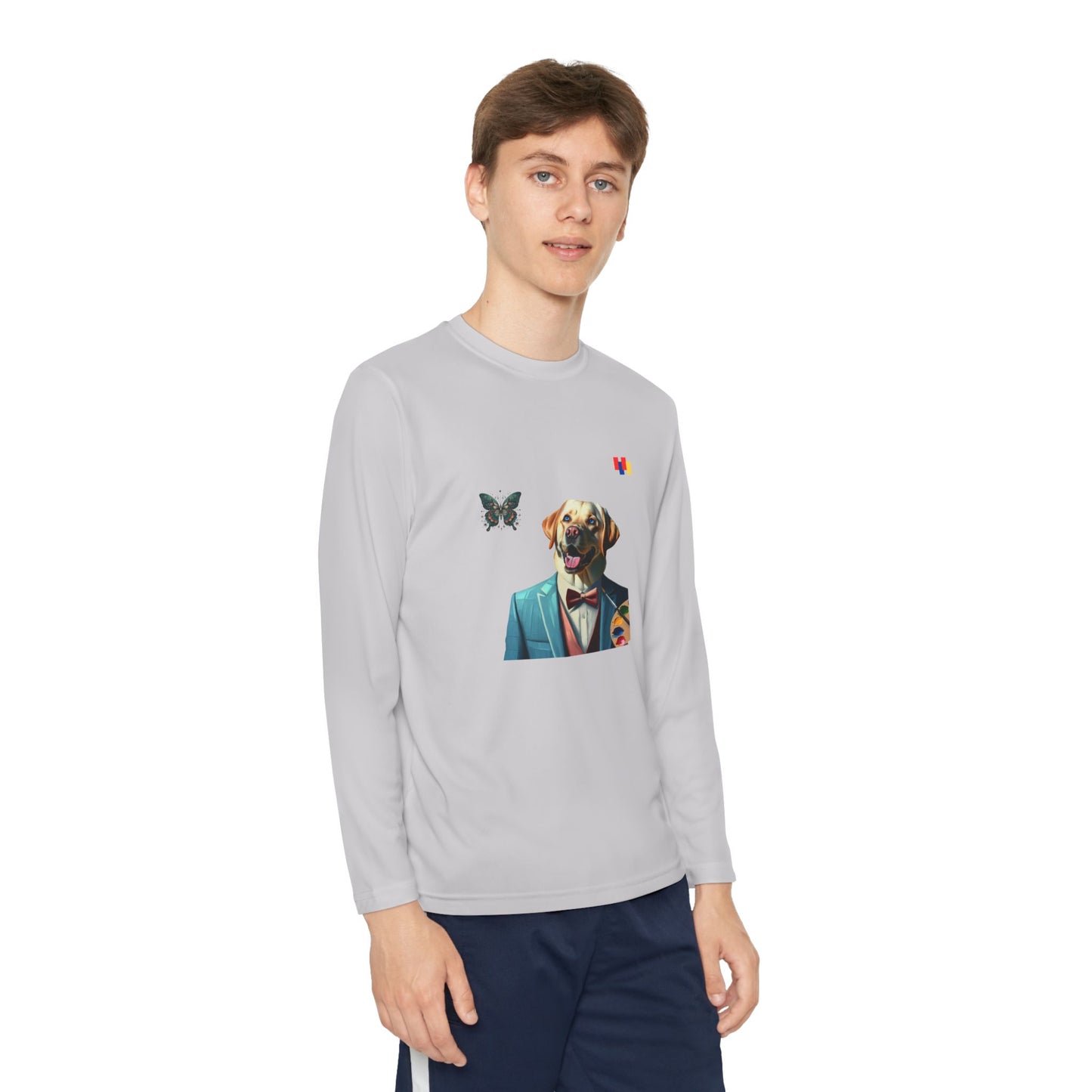 Paws Claws Youth Dog-Themed Long Sleeve Tee - Fun Gift for Animal Lovers, Perfect for Everyday Wear