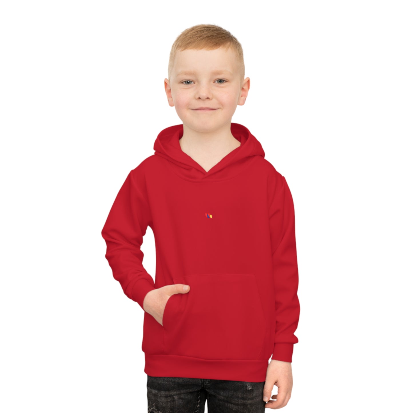 Adventure Awaits Kids Hoodie - Red Nature Design