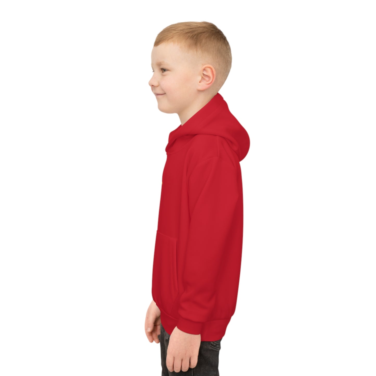 Adventure Awaits Kids Hoodie - Red Nature Design