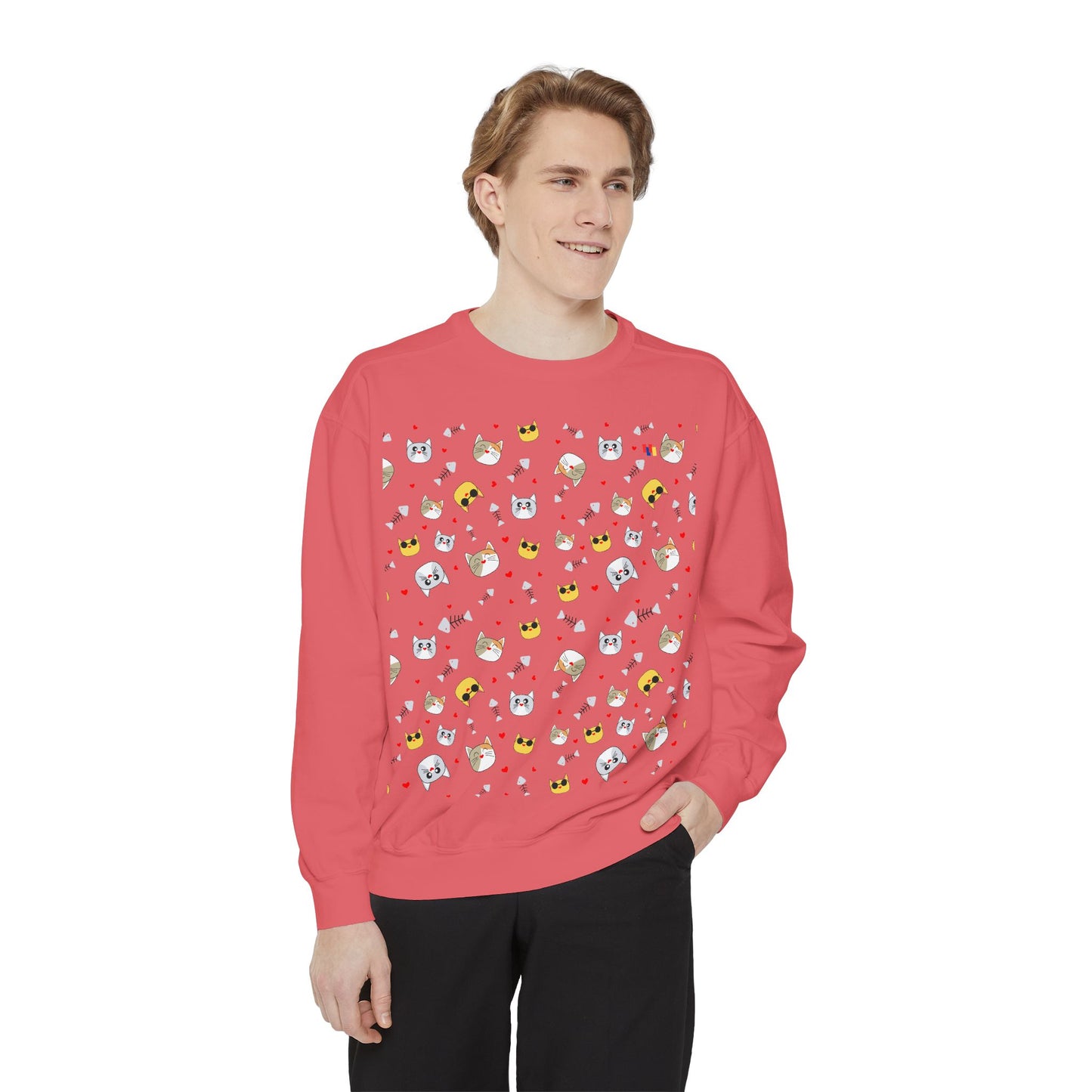 Adorable Cat Lover's Dream Sweatshirt - Ultra-Soft Garment-Dyed Comfort