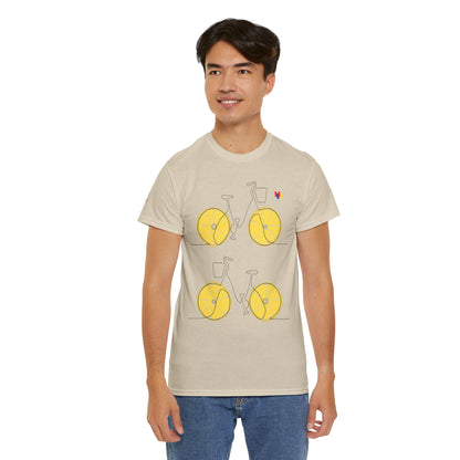 Lemon Bicycle Unisex Heavy Cotton Tee - Fun Graphic Shirt for Cyclists