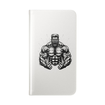 Champion's Motivational iPhone Flip Case | Inspirational Quote Phone Accessory for Fitness Enthusiasts