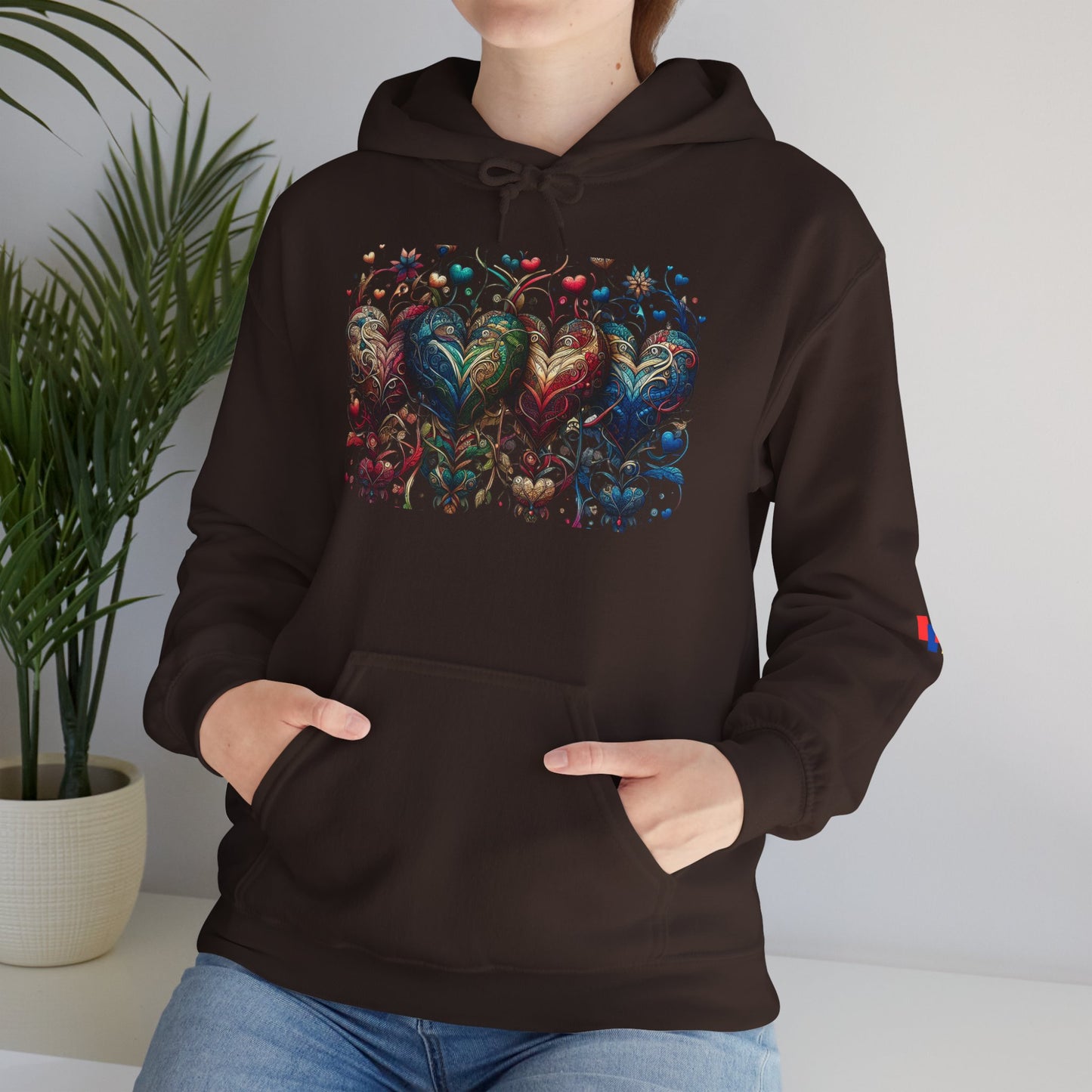 Love-Struck Hearts Hoodie - Ultra-Soft Unisex Comfort That Steals Hearts