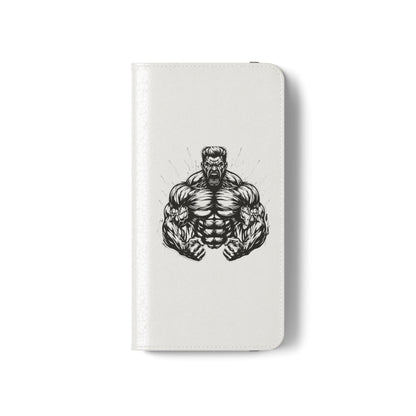 Champion's Motivational iPhone Flip Case | Inspirational Quote Phone Accessory for Fitness Enthusiasts