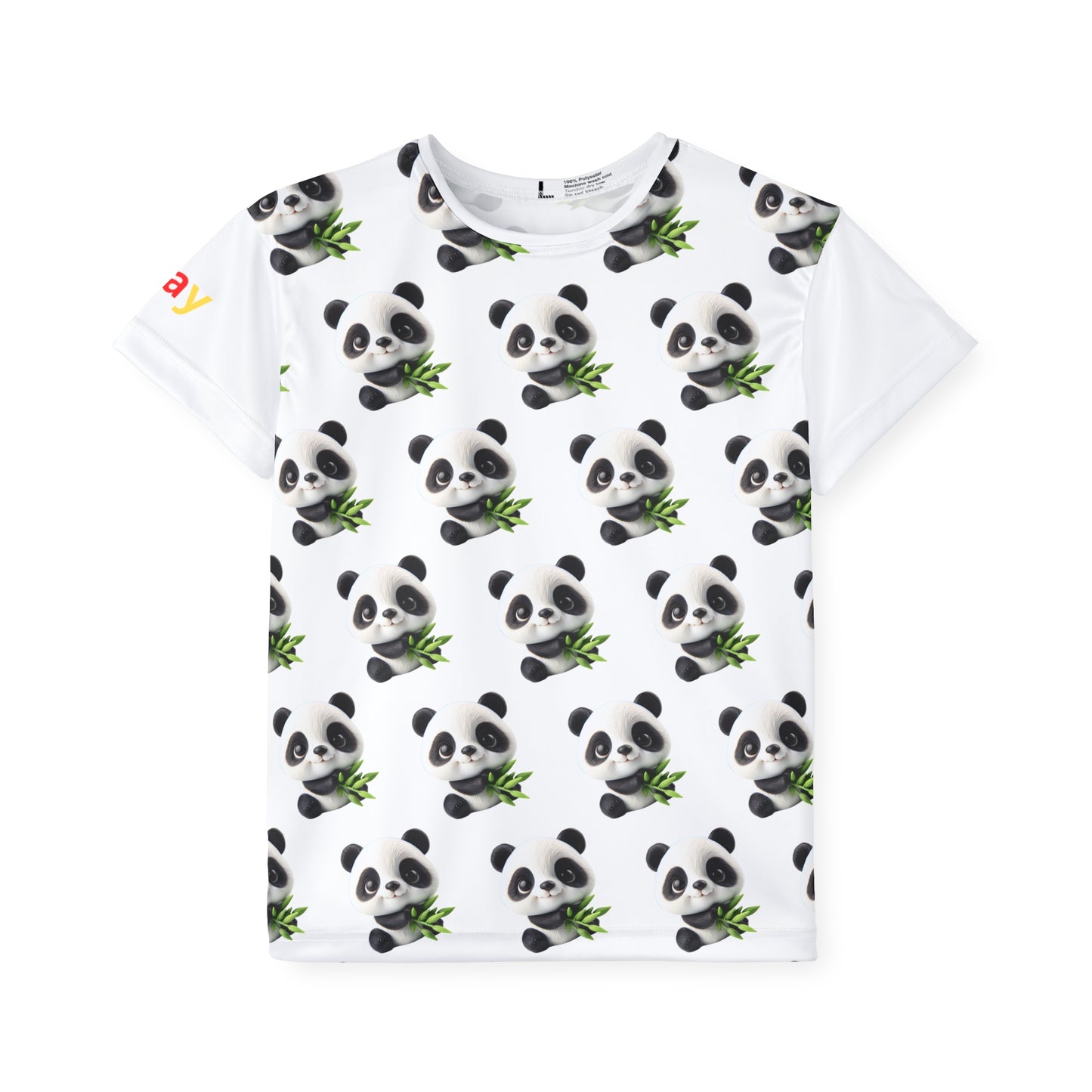 Panda Print Kids Sports Jersey - Adorable Athletic Tee for Playtime