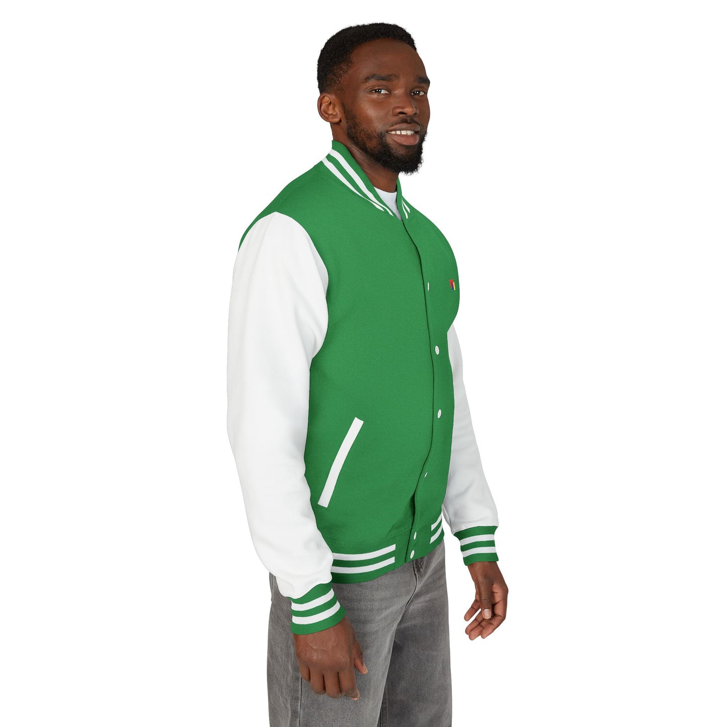 Premium Heavyweight Letterman Jacket - Vintage Athletic Style