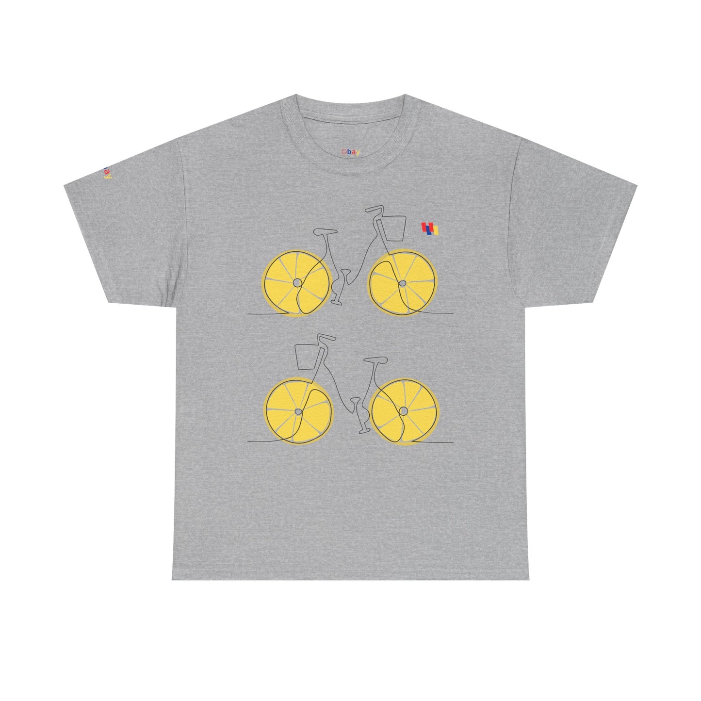 Lemon Bicycle Unisex Heavy Cotton Tee - Fun Graphic Shirt for Cyclists