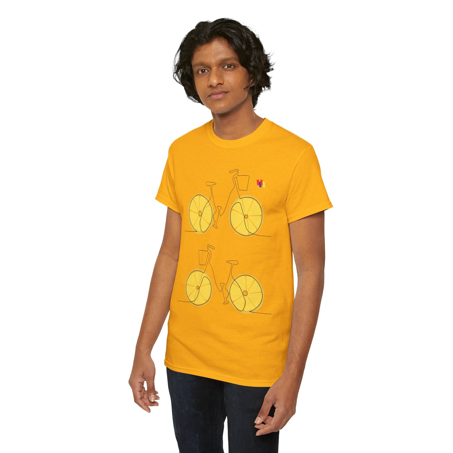 Lemon Bicycle Unisex Heavy Cotton Tee - Fun Graphic Shirt for Cyclists
