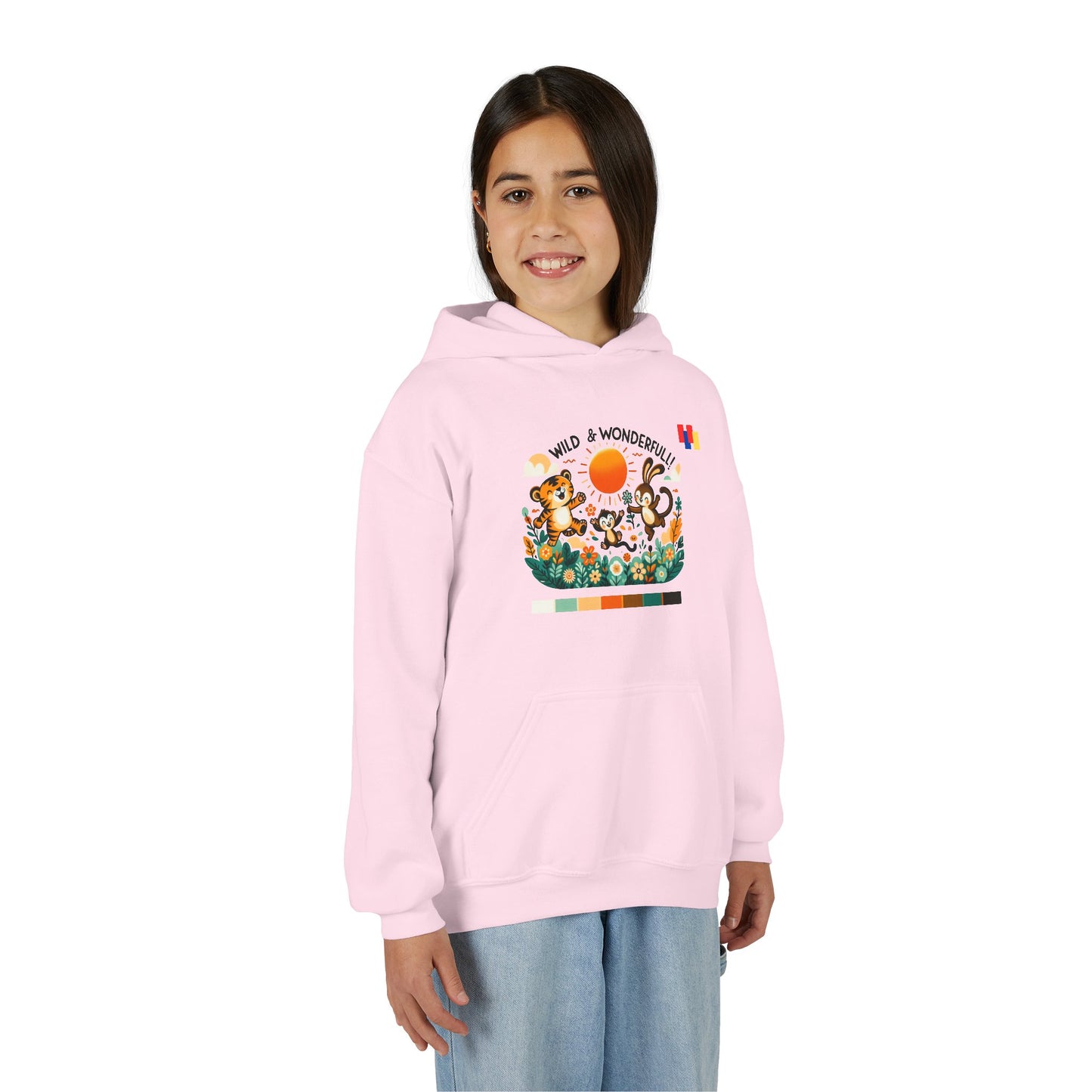 Obay Wild & Wonderful Youth Hoodie - Cozy Animal Design for Adventurous Kids