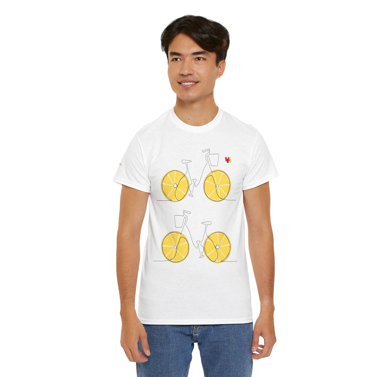 Lemon Bicycle Unisex Heavy Cotton Tee - Fun Graphic Shirt for Cyclists