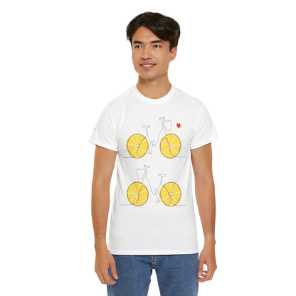 Lemon Bicycle Unisex Heavy Cotton Tee - Fun Graphic Shirt for Cyclists