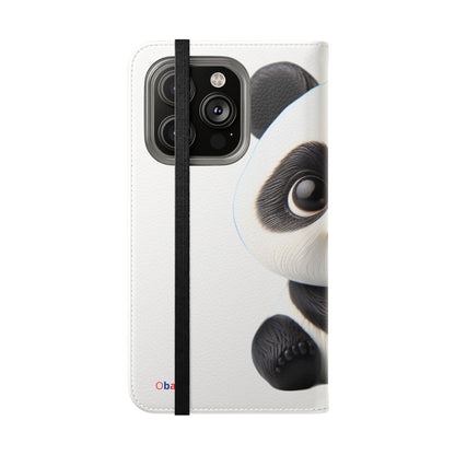 PandaPal Cute Panda Flip Case - Stylish Protection for Kids' Phones, Perfect Gift for Animal Lovers