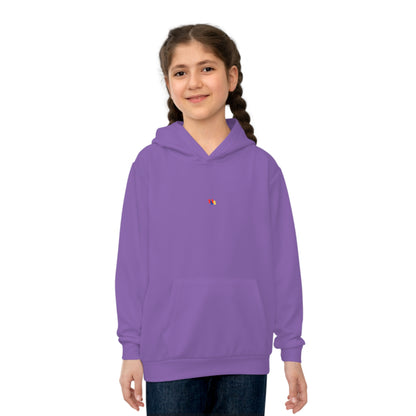 Vibrant Purple Kids Adventure Hoodie - Ultra-Soft Comfort