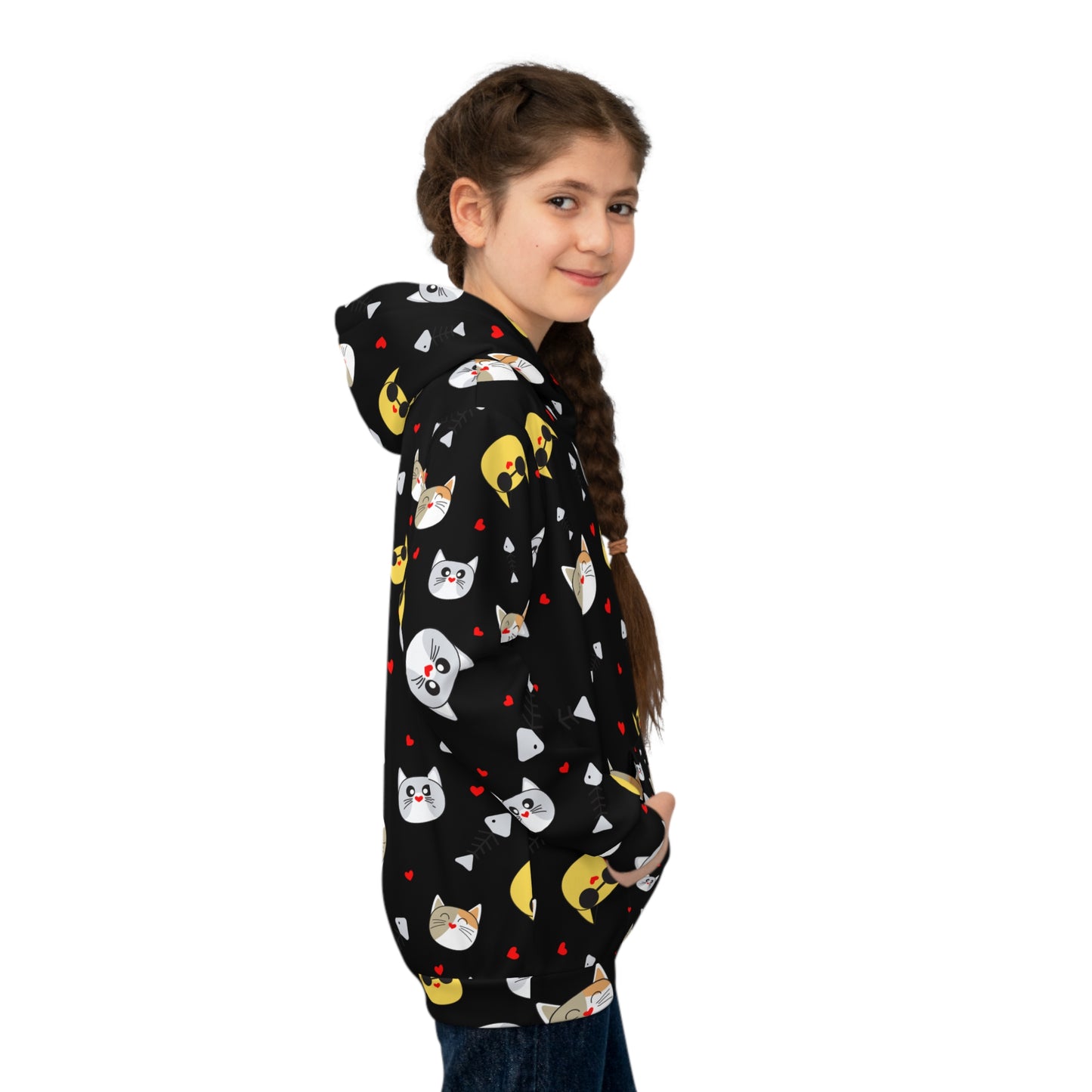 Adventure Awaits Black Kids Hoodie - Ultra-Soft Comfort