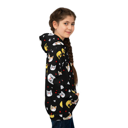 Adventure Awaits Black Kids Hoodie - Ultra-Soft Comfort