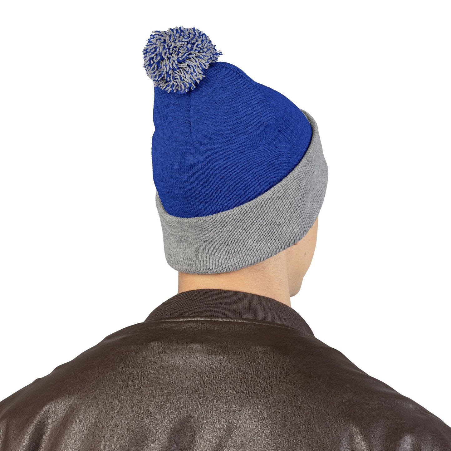 Premium Embroidered Pom-Pom Winter Beanie - Cozy Knit Cap for Ultimate Warmth & Style