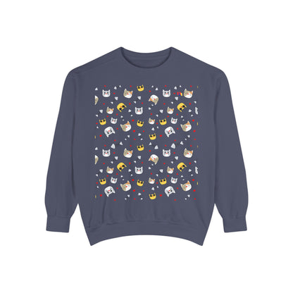 Adorable Cat Lover's Dream Sweatshirt - Ultra-Soft Garment-Dyed Comfort
