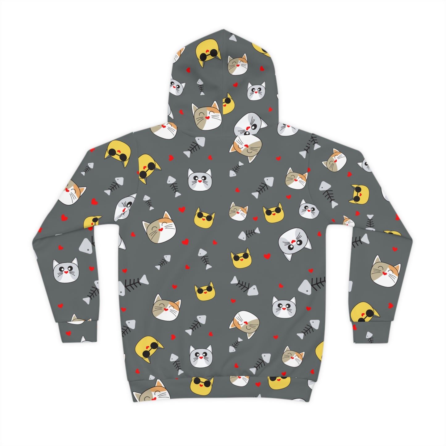 Dark Gray Kids Hoodie - Nature Design | Cozy Children's Pullover for Boys & Girls