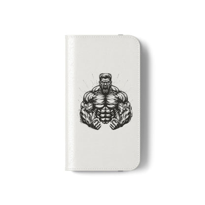 Champion's Motivational iPhone Flip Case | Inspirational Quote Phone Accessory for Fitness Enthusiasts