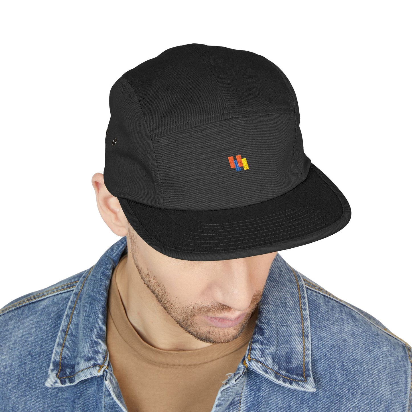 Premium 5-Panel Embroidered Cap - Trendy Streetwear Hat | Obay