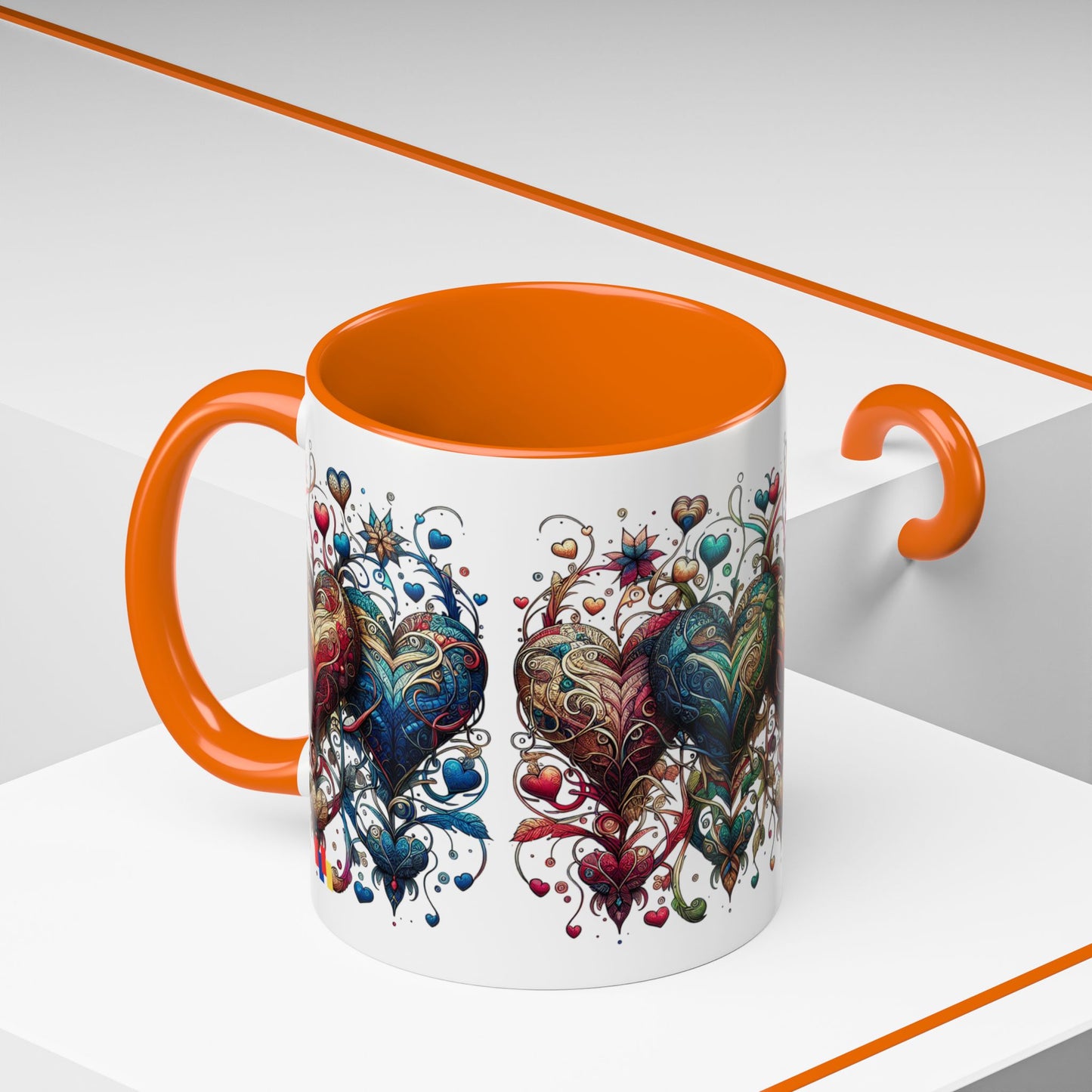 Romantic Heart Coffee Mug - Perfect for Coffee Lovers