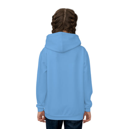 Adventure Awaits Blue Hoodie - Nature Explorer Kids Pullover