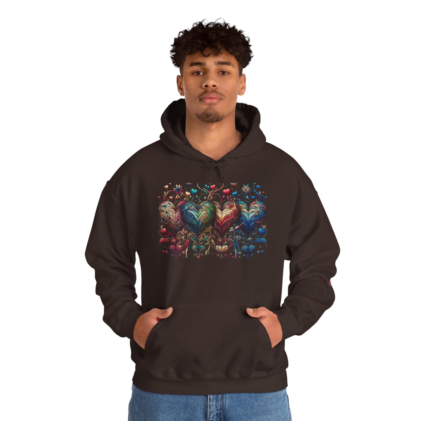Love-Struck Hearts Hoodie - Ultra-Soft Unisex Comfort That Steals Hearts