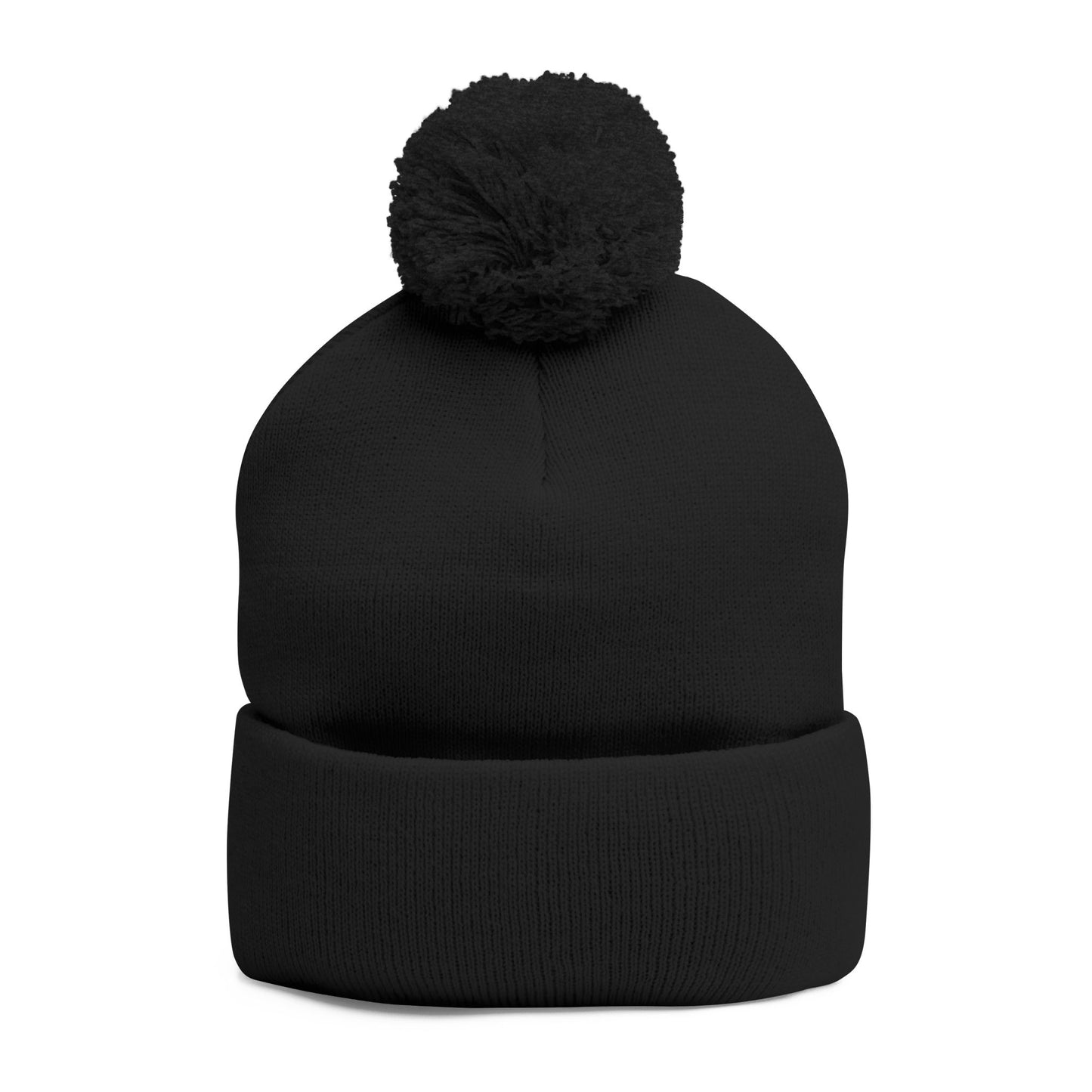 Premium Embroidered Pom-Pom Winter Beanie - Cozy Knit Cap for Ultimate Warmth & Style