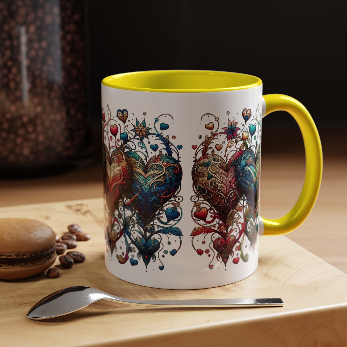 Romantic Heart Coffee Mug - Perfect for Coffee Lovers