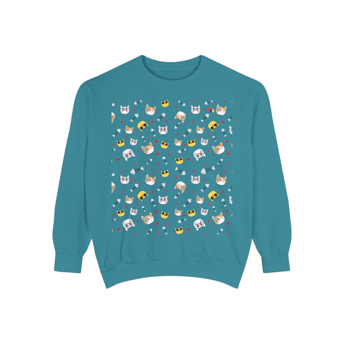Adorable Cat Lover's Dream Sweatshirt - Ultra-Soft Garment-Dyed Comfort