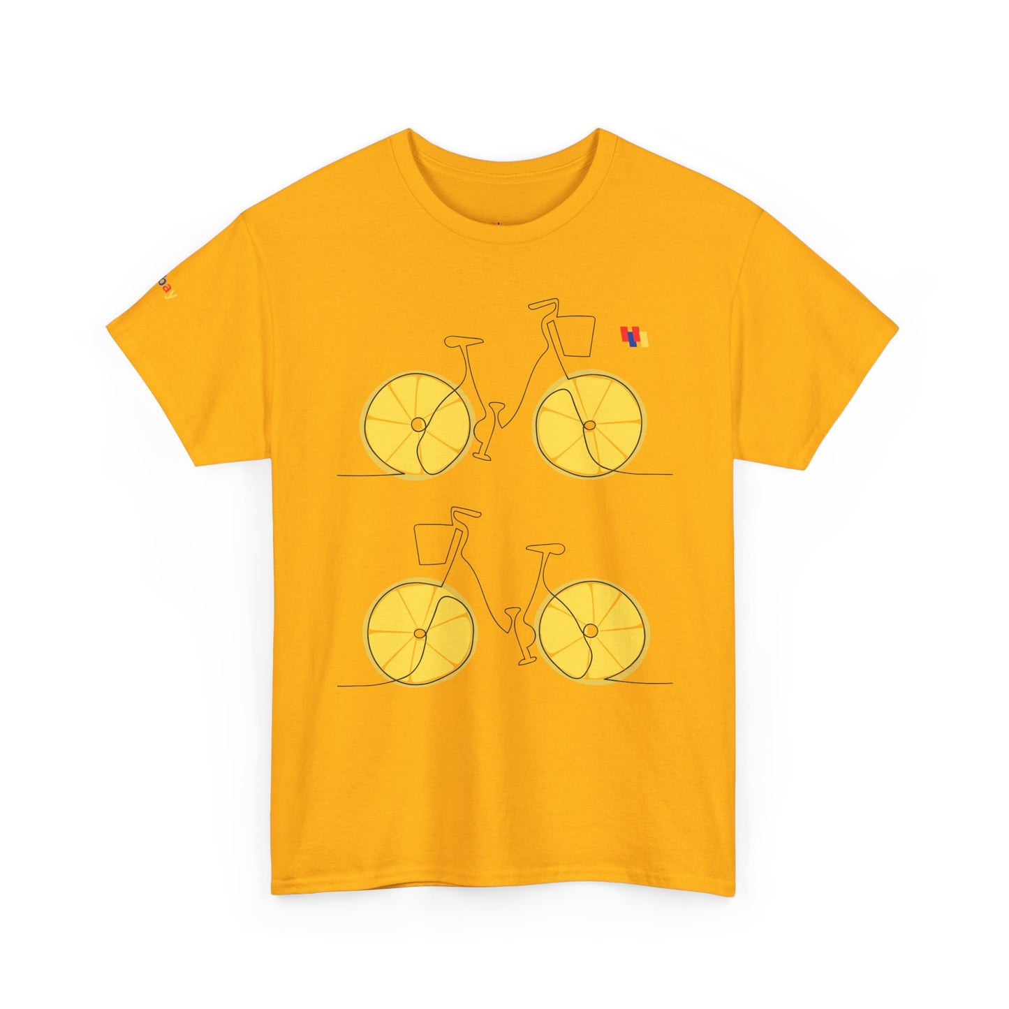 Lemon Bicycle Unisex Heavy Cotton Tee - Fun Graphic Shirt for Cyclists