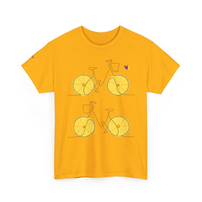 Lemon Bicycle Unisex Heavy Cotton Tee - Fun Graphic Shirt for Cyclists