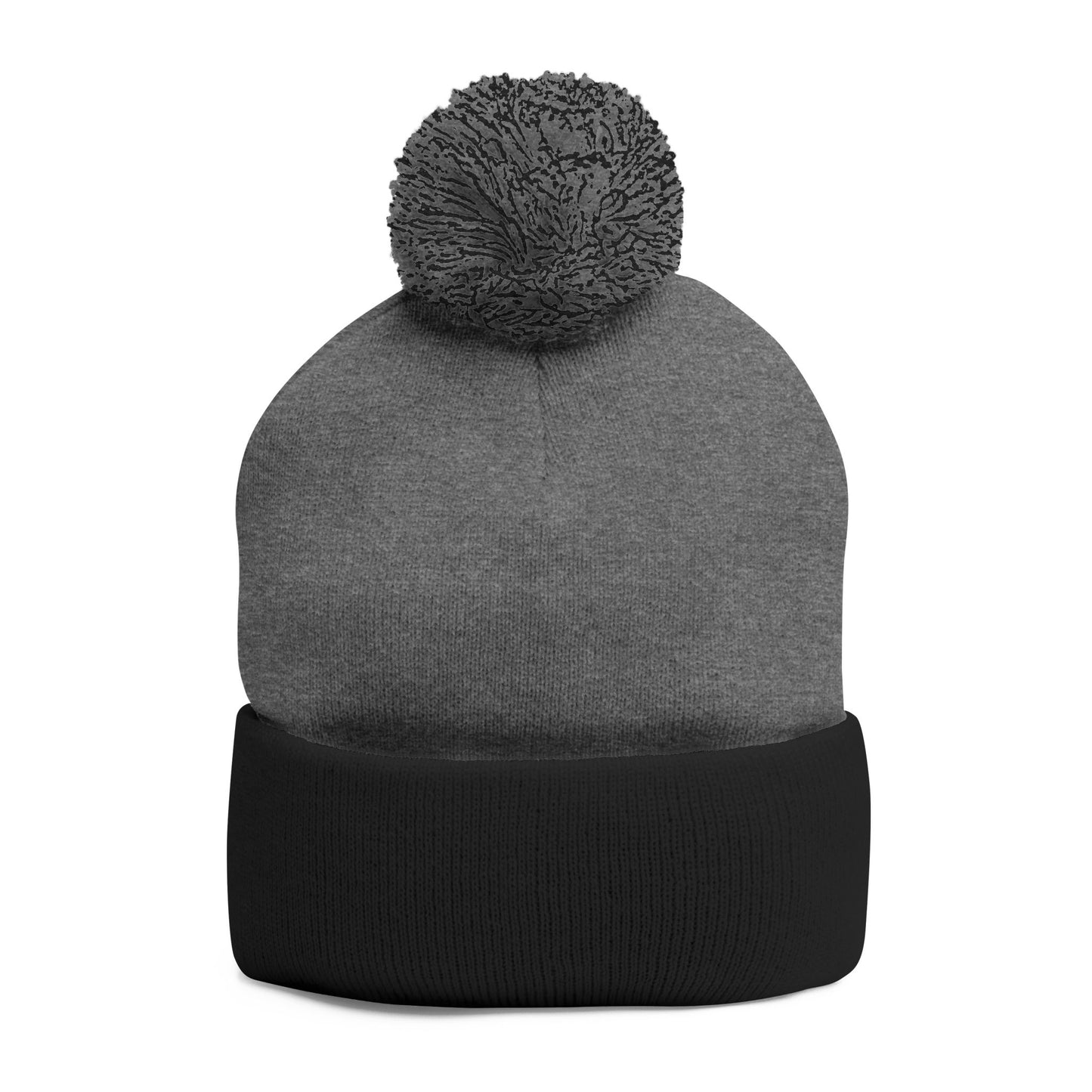 Premium Embroidered Pom-Pom Winter Beanie - Cozy Knit Cap for Ultimate Warmth & Style