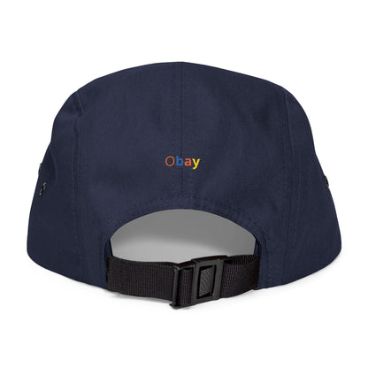 Premium 5-Panel Embroidered Cap - Trendy Streetwear Hat | Obay
