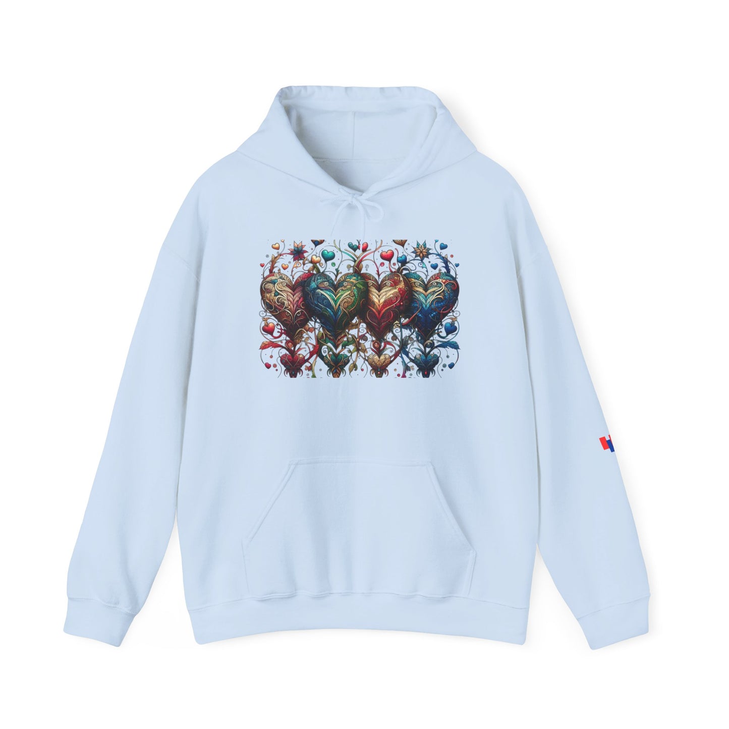 Love-Struck Hearts Hoodie - Ultra-Soft Unisex Comfort That Steals Hearts