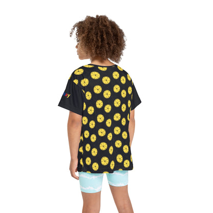 Lemon Slice Kids Sports Jersey - Fun Youth Athletic Shirt for Summer Team Spirit
